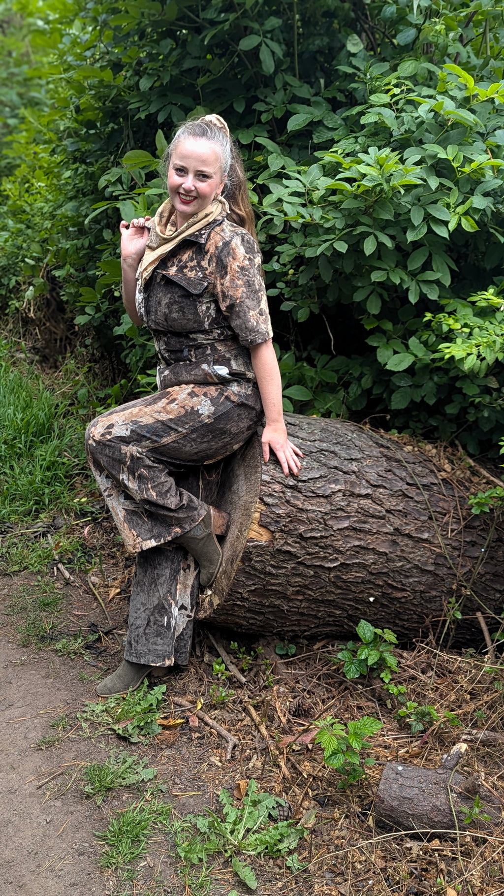 The Signature Onesie — Mushroom Acid Washed · One of a Kind