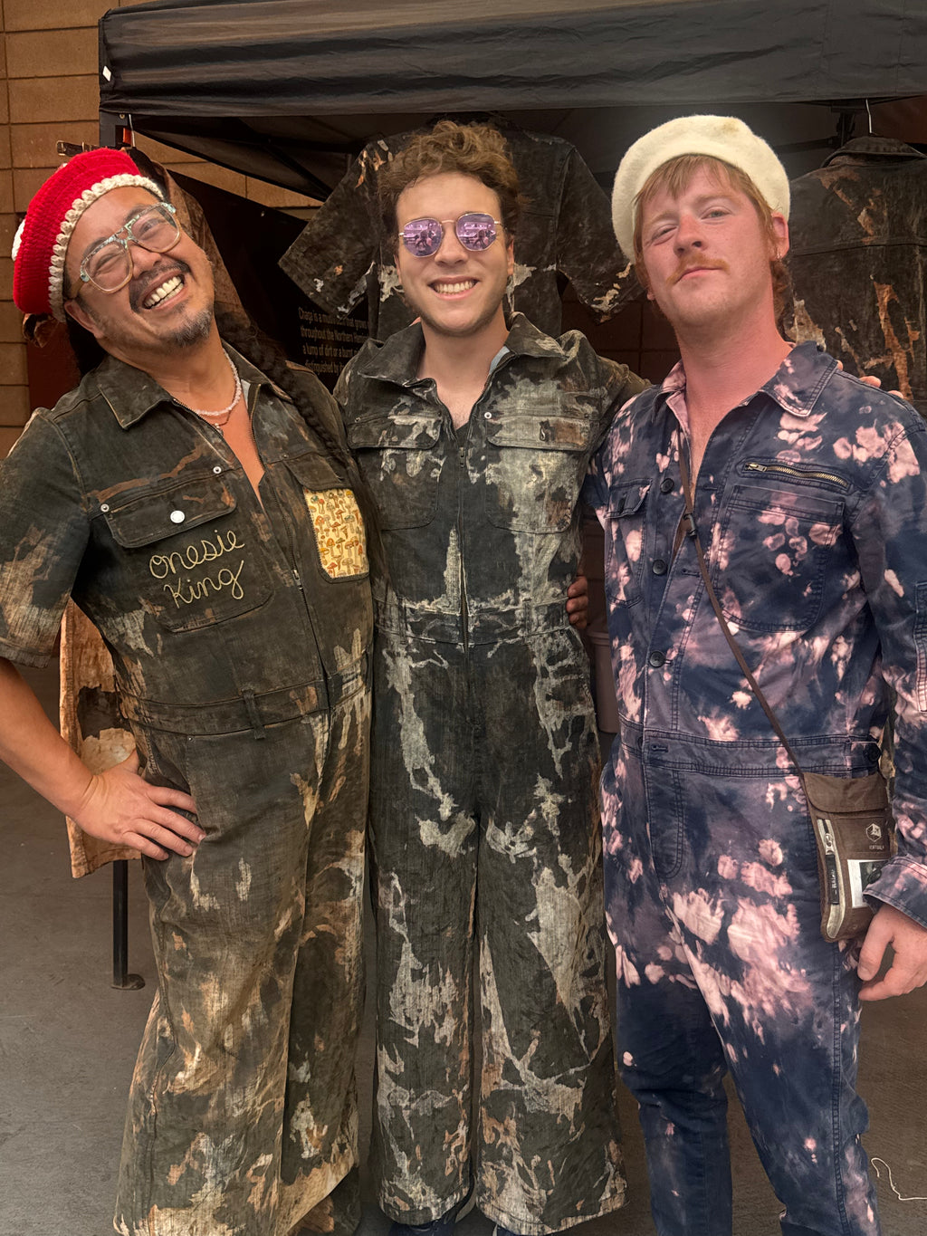 The Signature Onesie — Mushroom Acid Washed · One of a Kind