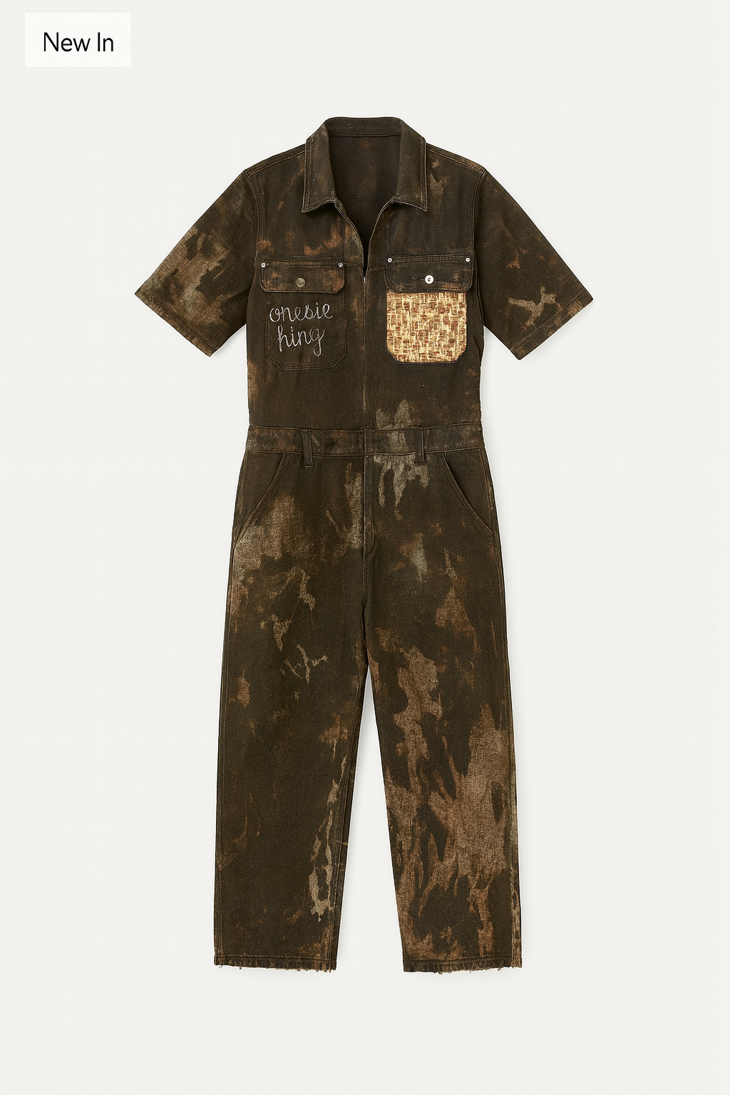 Acid-Washed Mushroom Signature Onsie