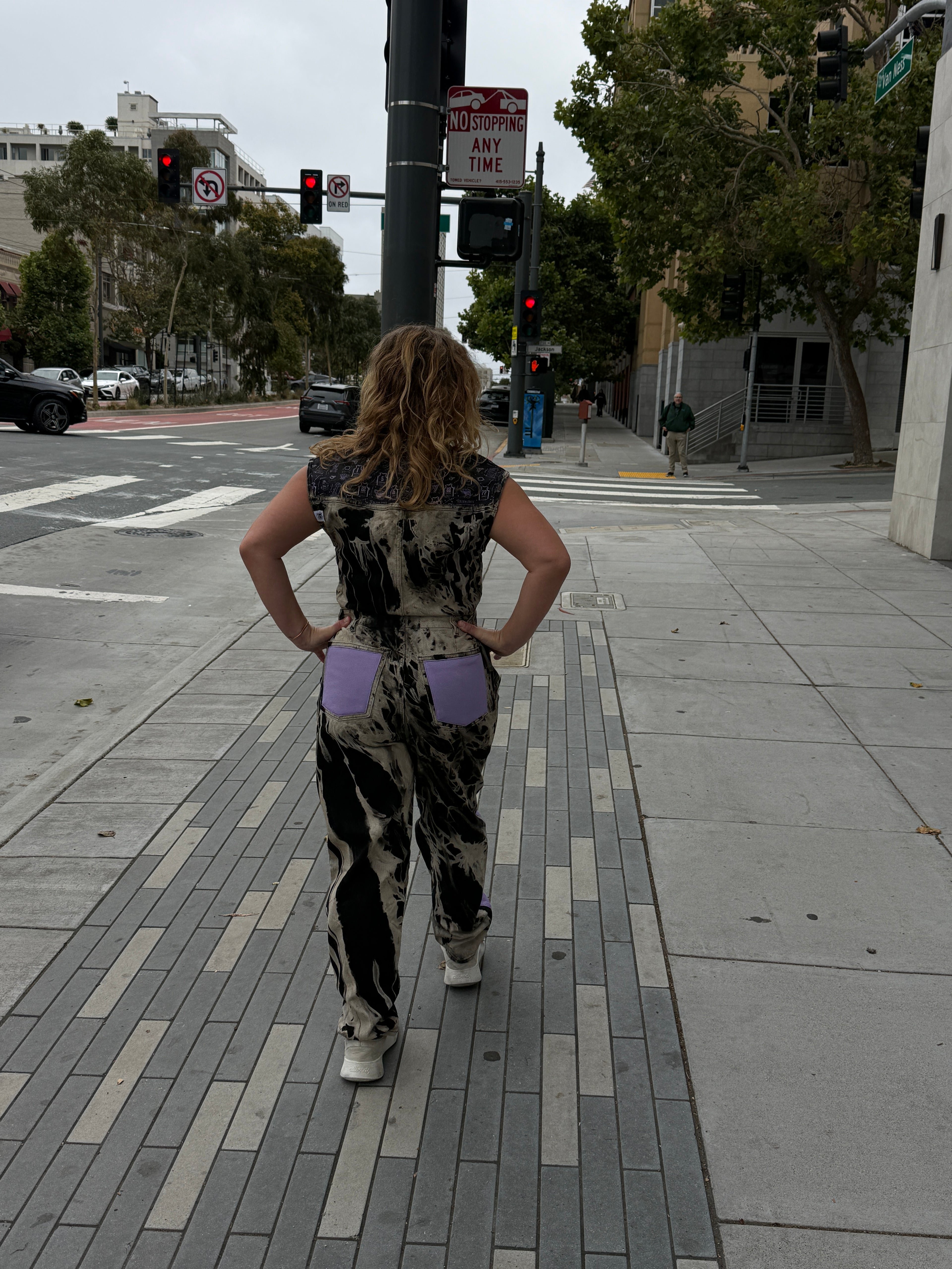 Valkyries ( Golden State) one of a kind acid washed denim onesies by 1Z King