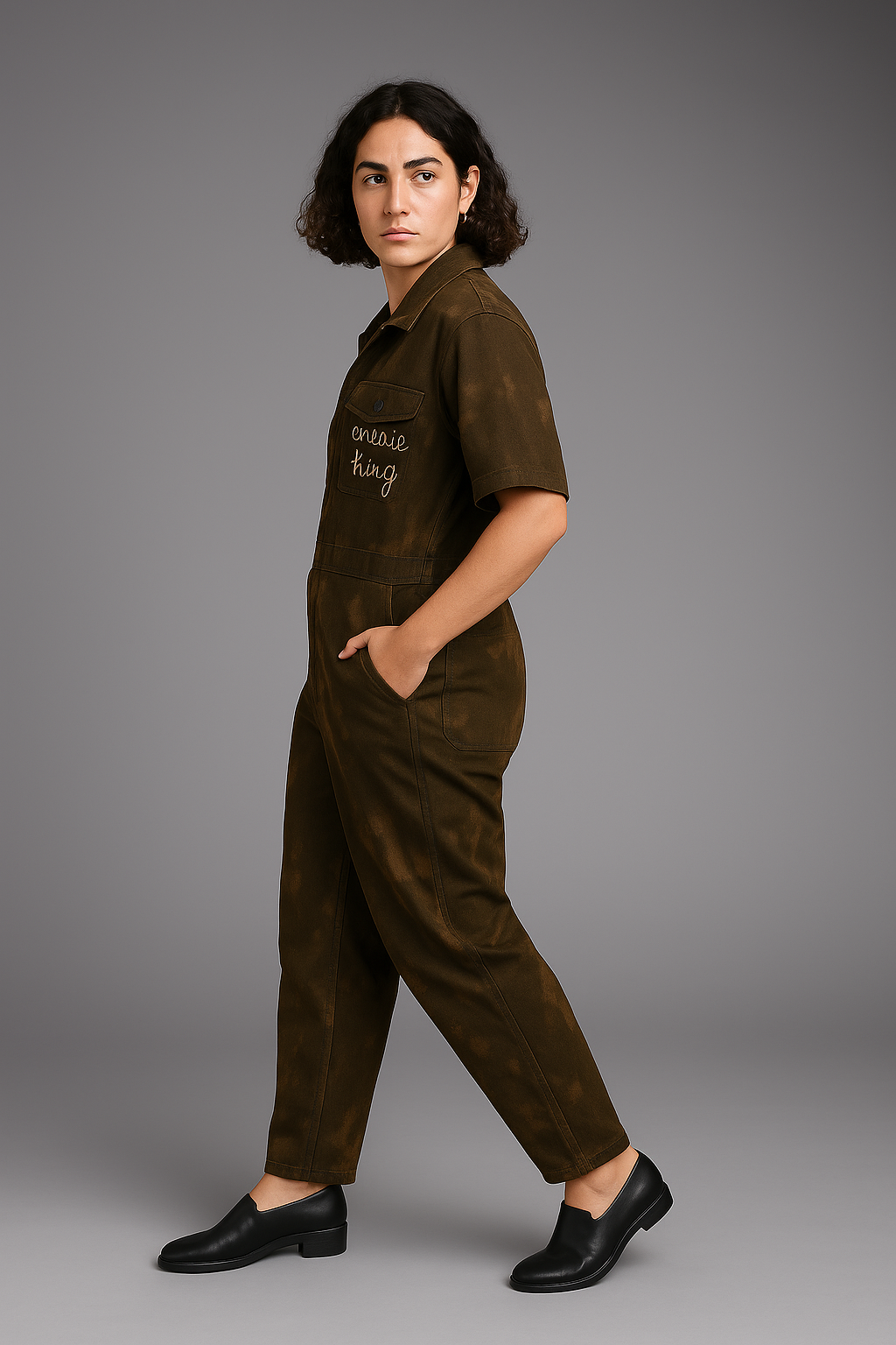 Acid-Washed Mushroom Signature Onsie